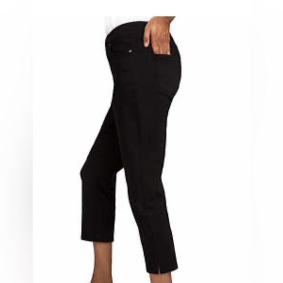 Mario Serrani Capri Pull-On Black Comfort Stretch Pants Size XL - Picture 2 of 5